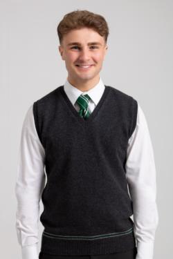 GREEN AND SILVER TANK TOP 100% LAMBSWOOL